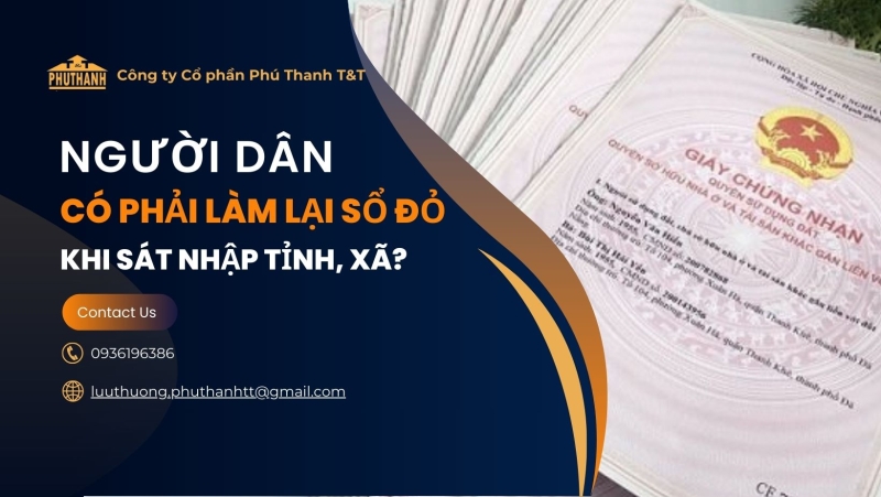 Không bắt buộc làm lại sổ đỏ sau khi sáp nhập tỉnh thành