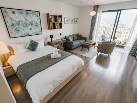 Vinhomes D'Capitale căn hộ studio view hồ