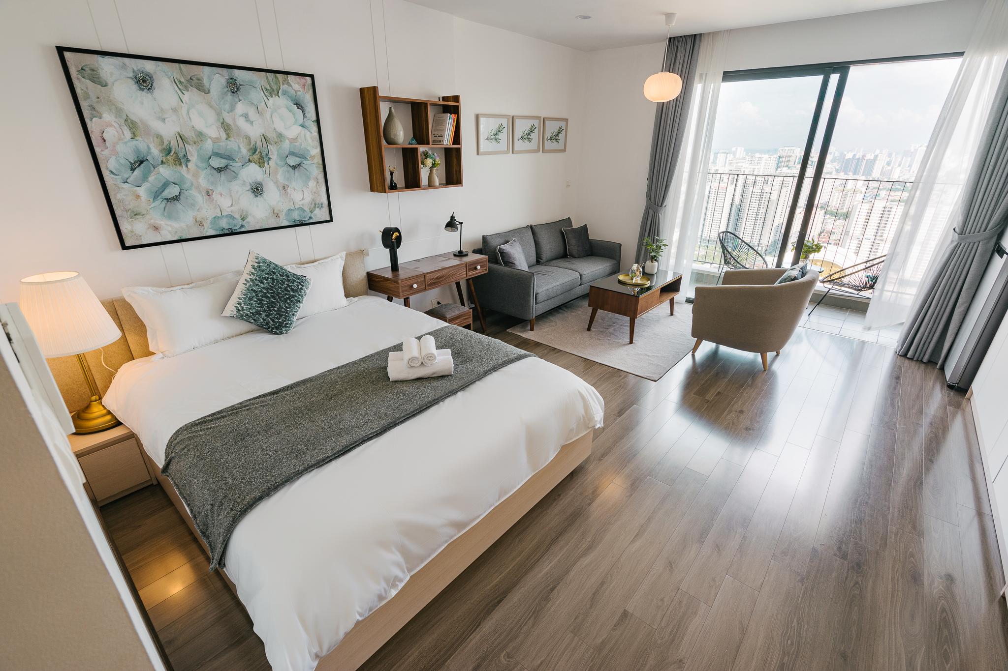 Vinhomes D'Capitale căn hộ studio view hồ