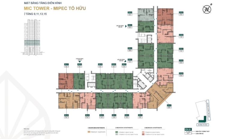 Mặt bằng điển hình chung cư Iconia Lakeside