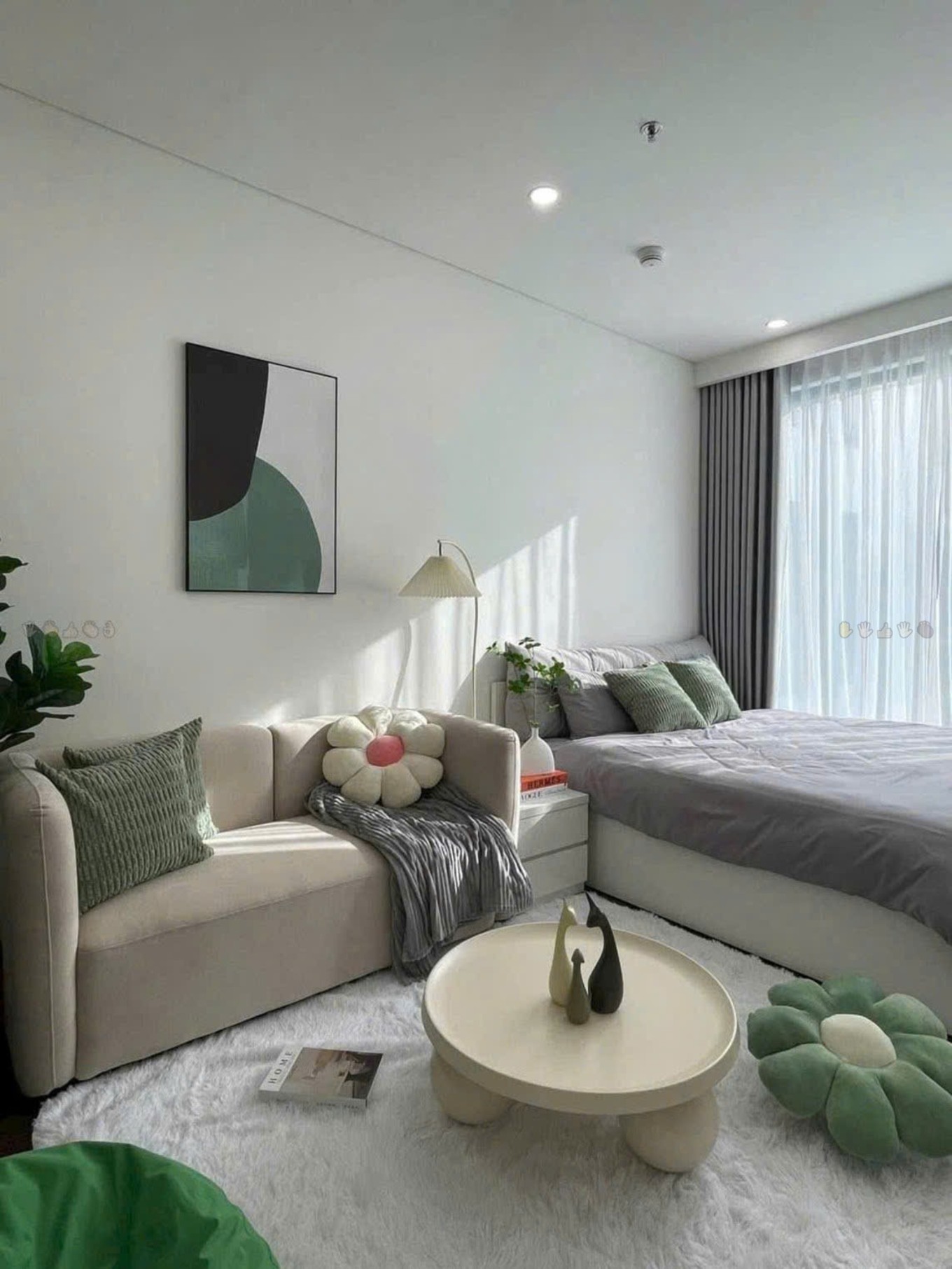 Phòng khách căn hộ 1PN tại chung cư Vinhomes D'Capitale Trần Duy Hưng