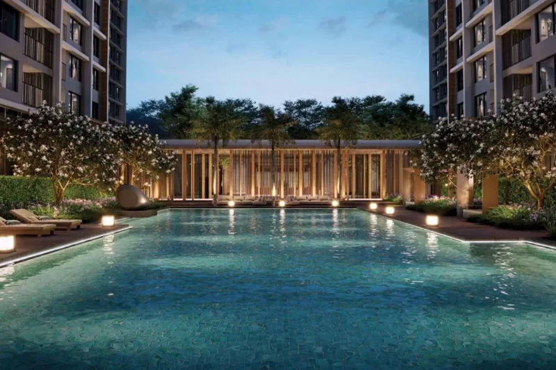 Bể bơi ngoài trời ở Lumi